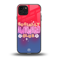 socially awkward club back phone cover | glass case for iphone 15