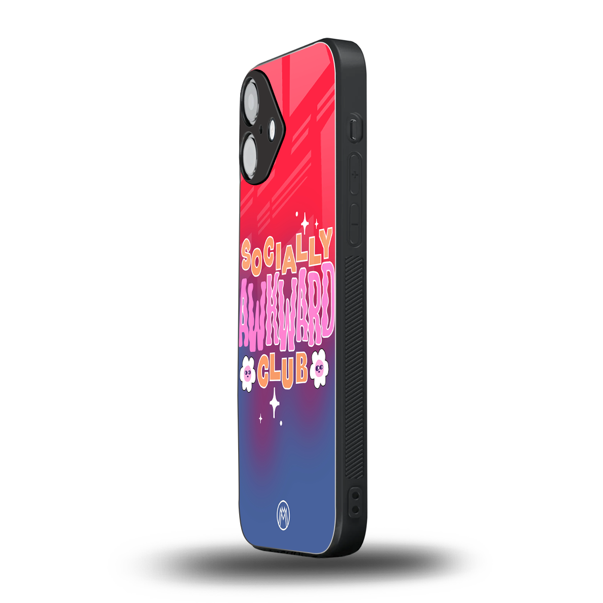 socially awkward club back phone cover | glass case for iphone 16 plus