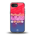 socially awkward club back phone cover | glass case for iphone 16e