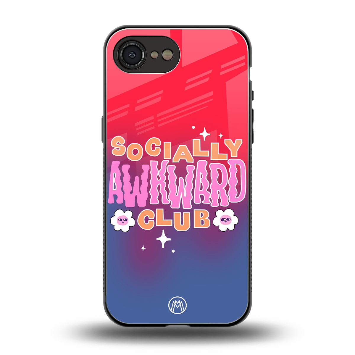 socially awkward club back phone cover | glass case for iphone 16e