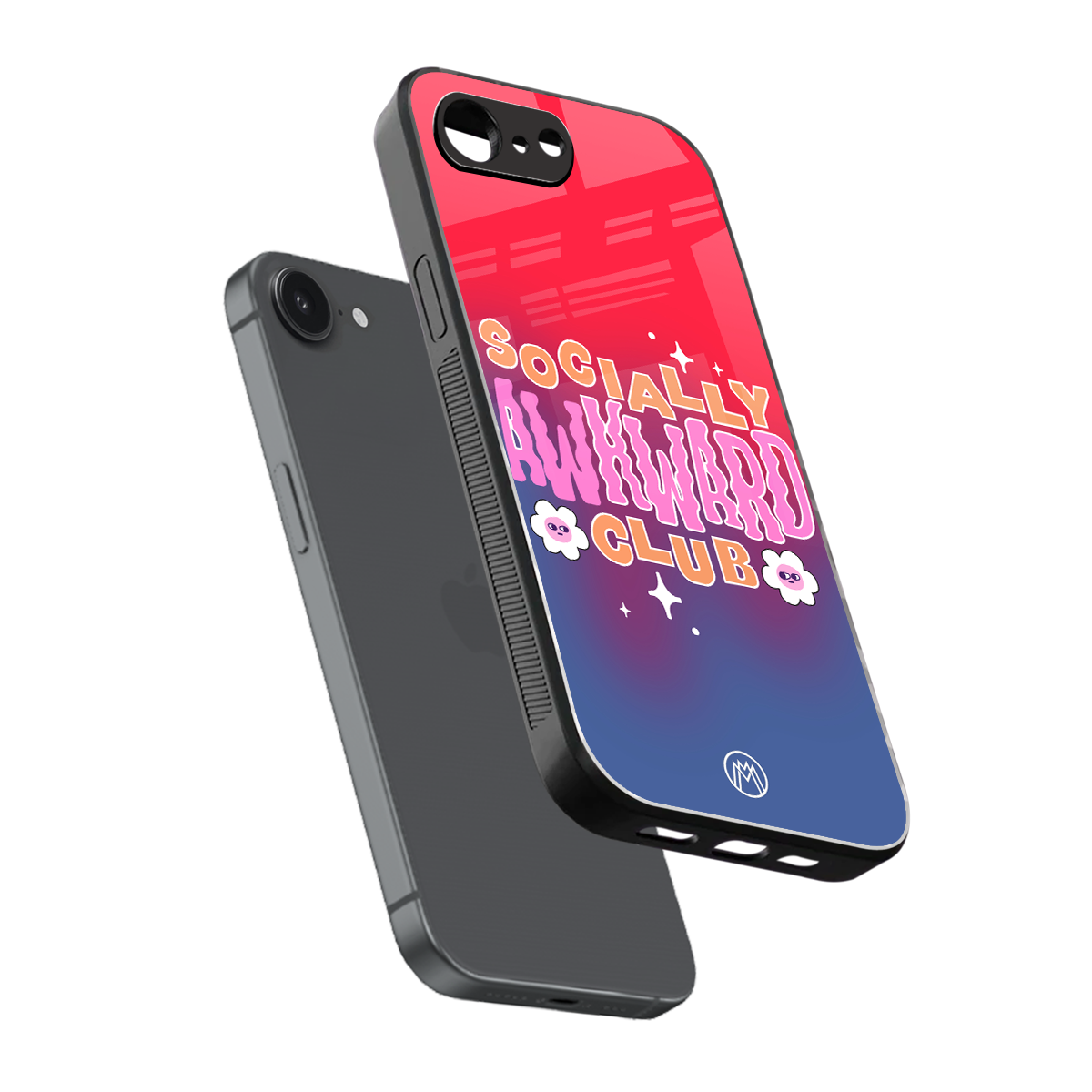 socially awkward club back phone cover | glass case for iphone 16e