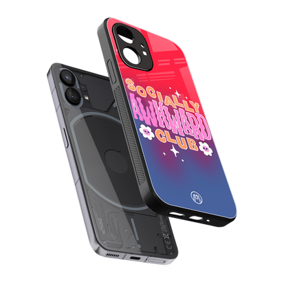socially awkward club back phone cover | glass case for nothing phone 1