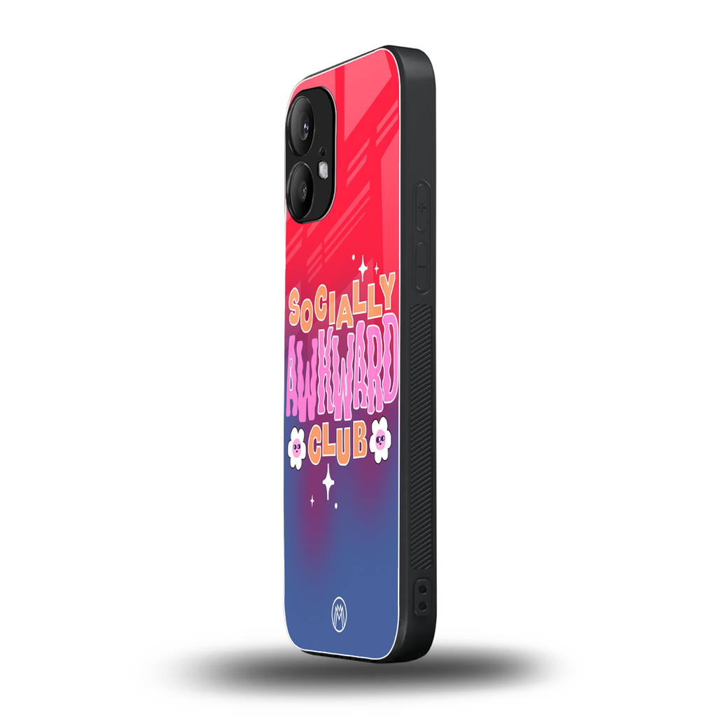 socially awkward club back phone cover | glass case for nothing phone 2