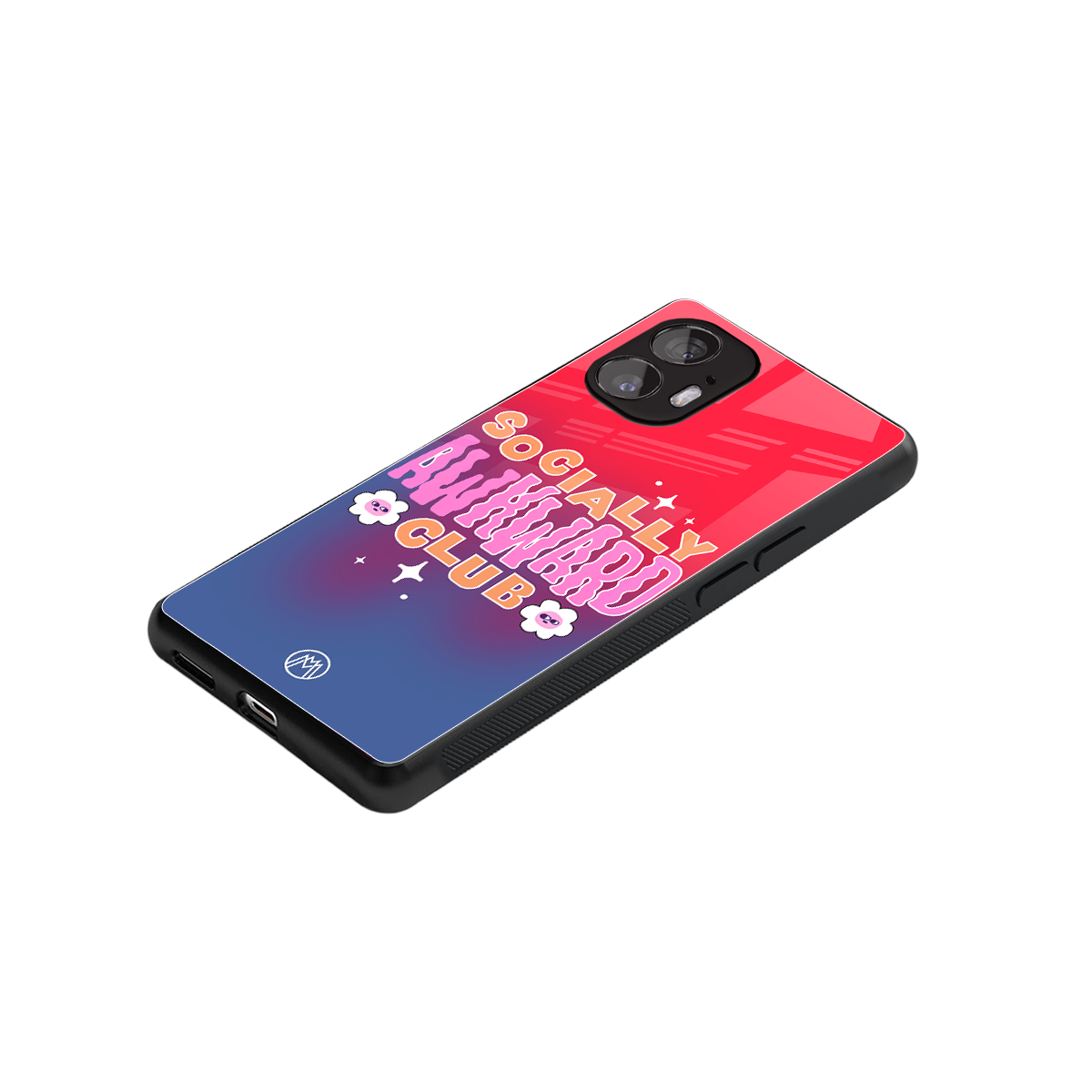 socially awkward club back phone cover | glass case for nothing phone 2