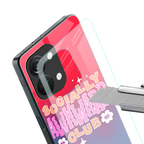 socially awkward club back phone cover | glass case for oneplus nord 3