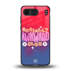 socially awkward club back phone cover | glass case for oneplus nord 4
