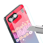 socially awkward club back phone cover | glass case for oneplus nord 4