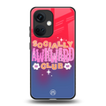 socially awkward club back phone cover | glass case for oneplus nord ce 3