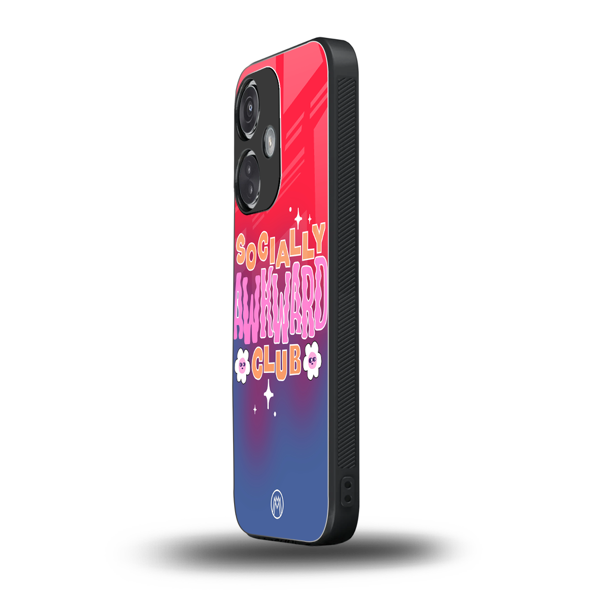 socially awkward club back phone cover | glass case for oneplus nord ce 3