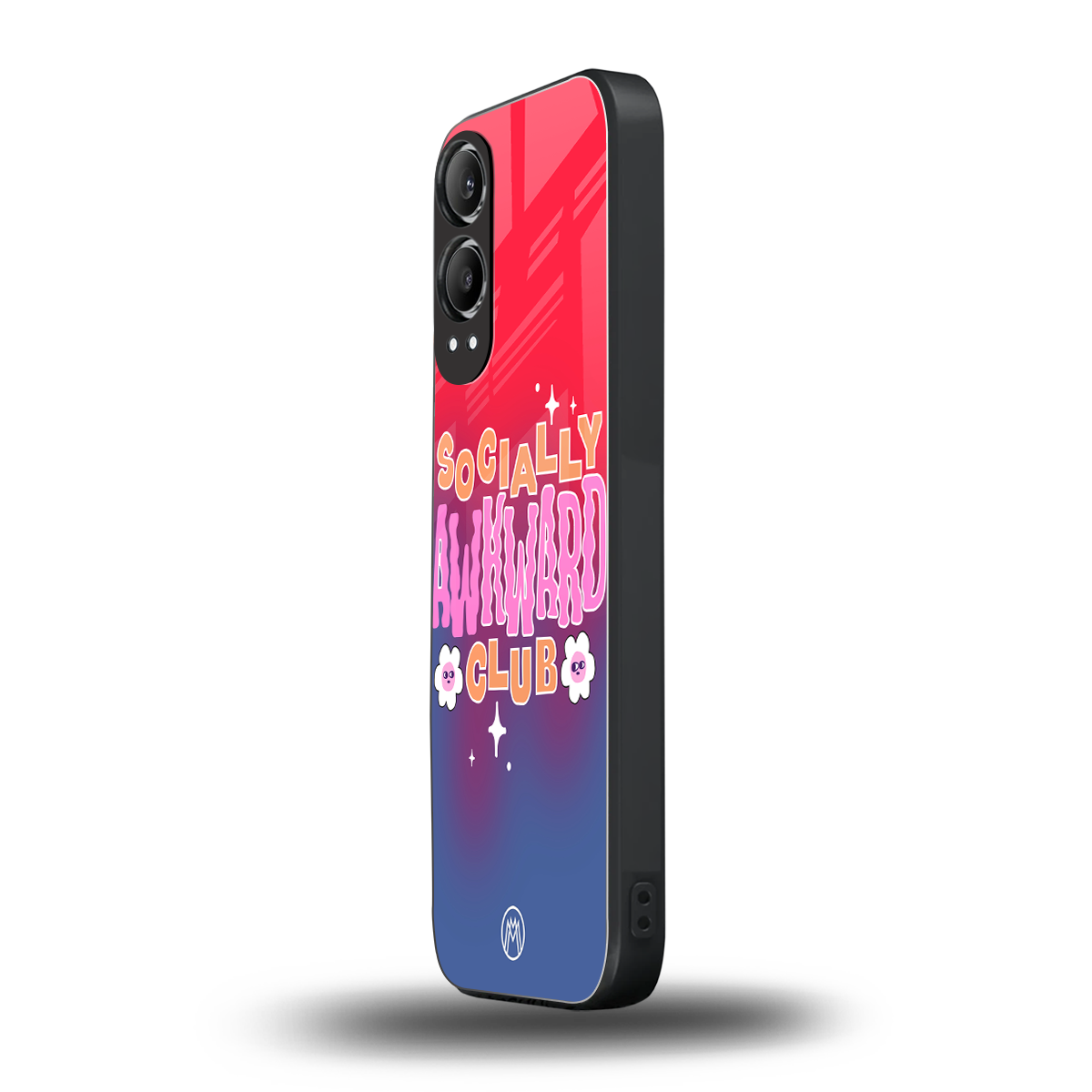 socially awkward club back phone cover | glass case for oneplus nord ce 4 lite