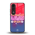 socially awkward club back phone cover | glass case for oneplus nord ce 4