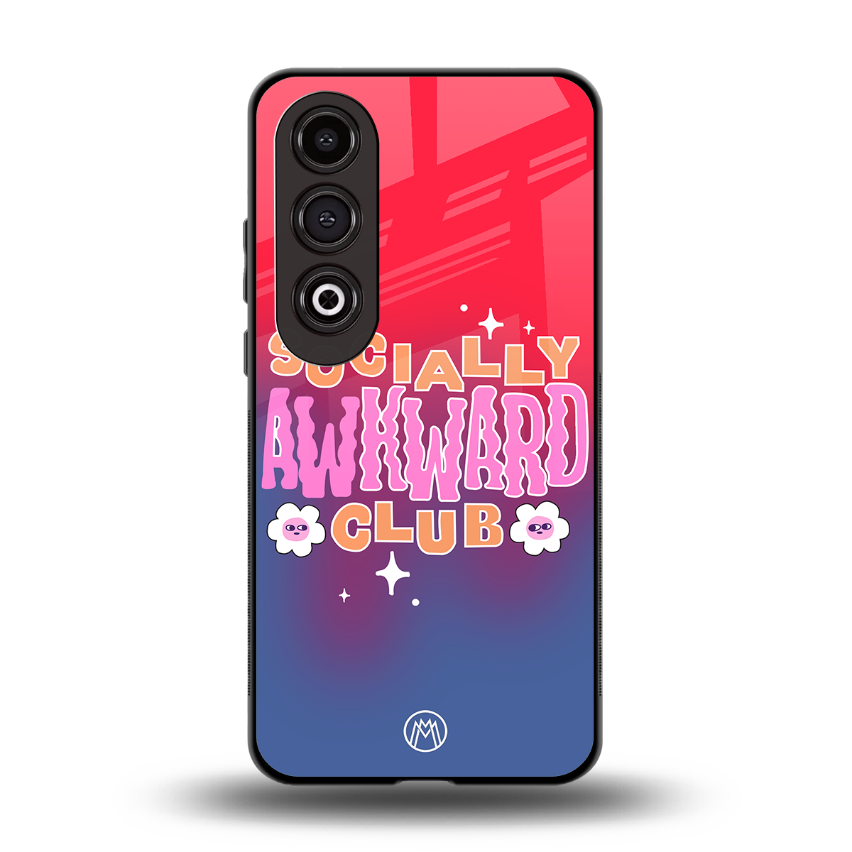 socially awkward club back phone cover | glass case for oneplus nord ce 4