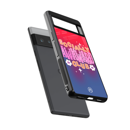 socially awkward club back phone cover | glass case for google pixel 6 pro