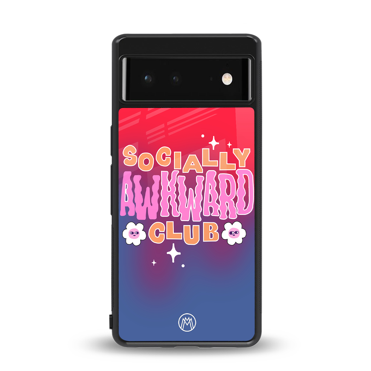 socially awkward club back phone cover | glass case for Google Pixel 6A