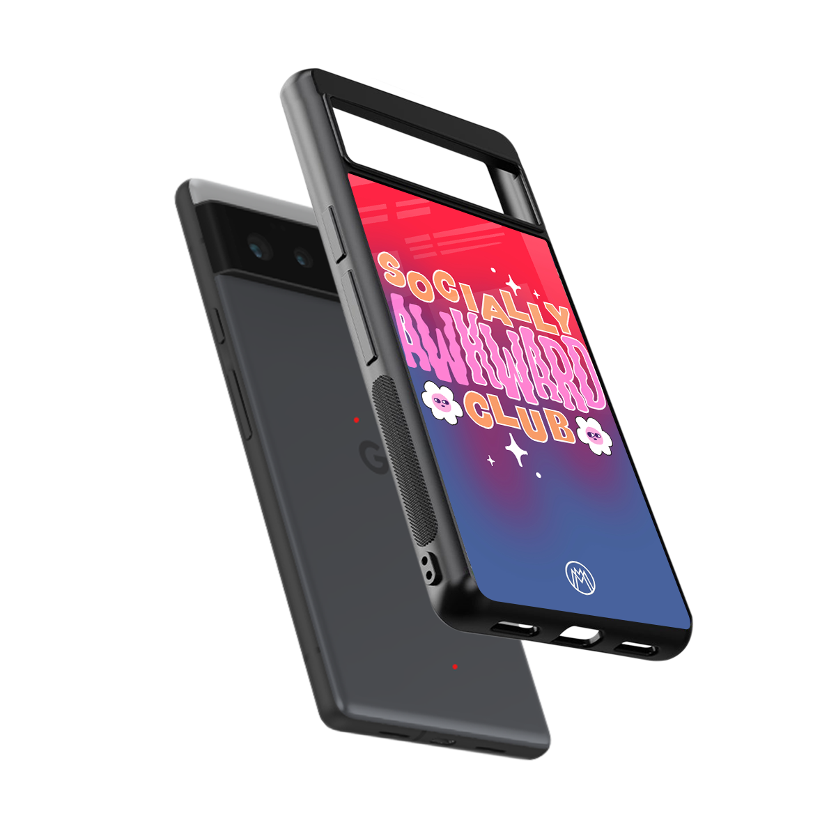 socially awkward club back phone cover | glass case for Google Pixel 6A
