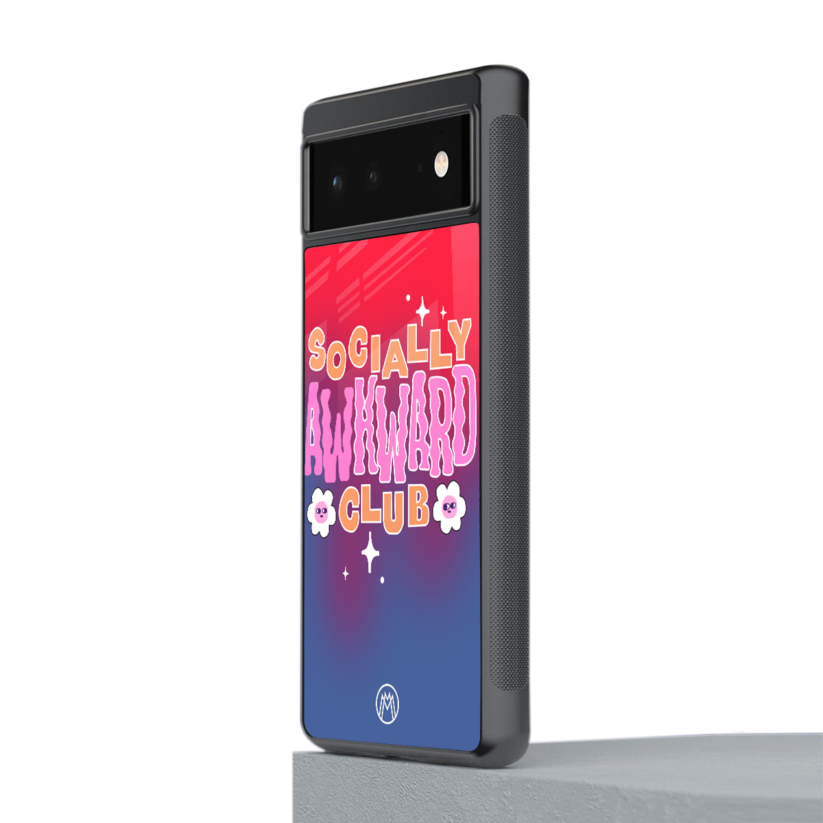 socially awkward club back phone cover | glass case for Google Pixel 6A