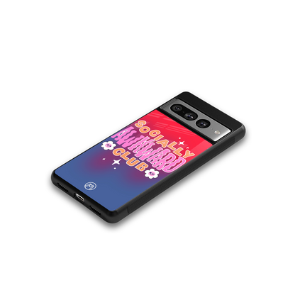 socially awkward club back phone cover | glass case for google pixel 7 pro