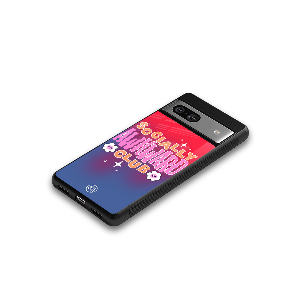 socially awkward club back phone cover | glass case for Google Pixel 7