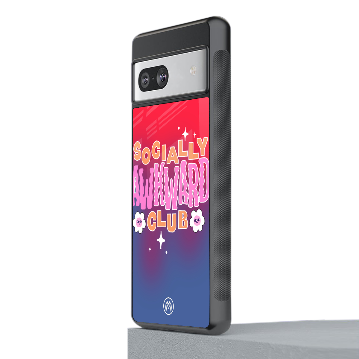socially awkward club back phone cover | glass case for Google Pixel 7A
