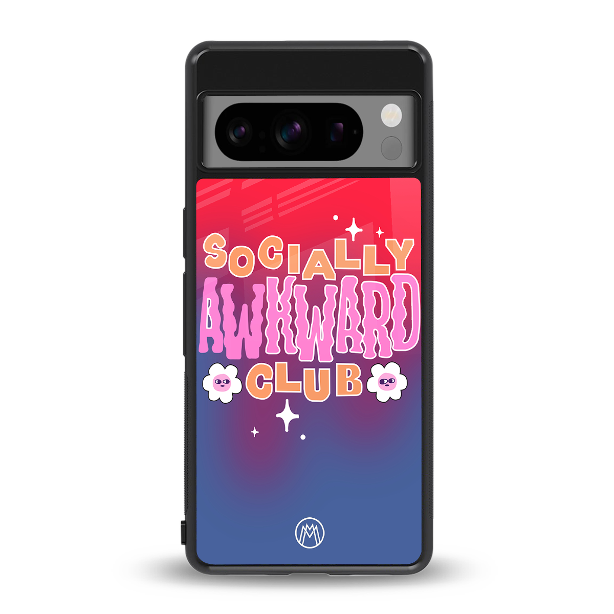 socially awkward club back phone cover | glass case for google pixel 8 pro