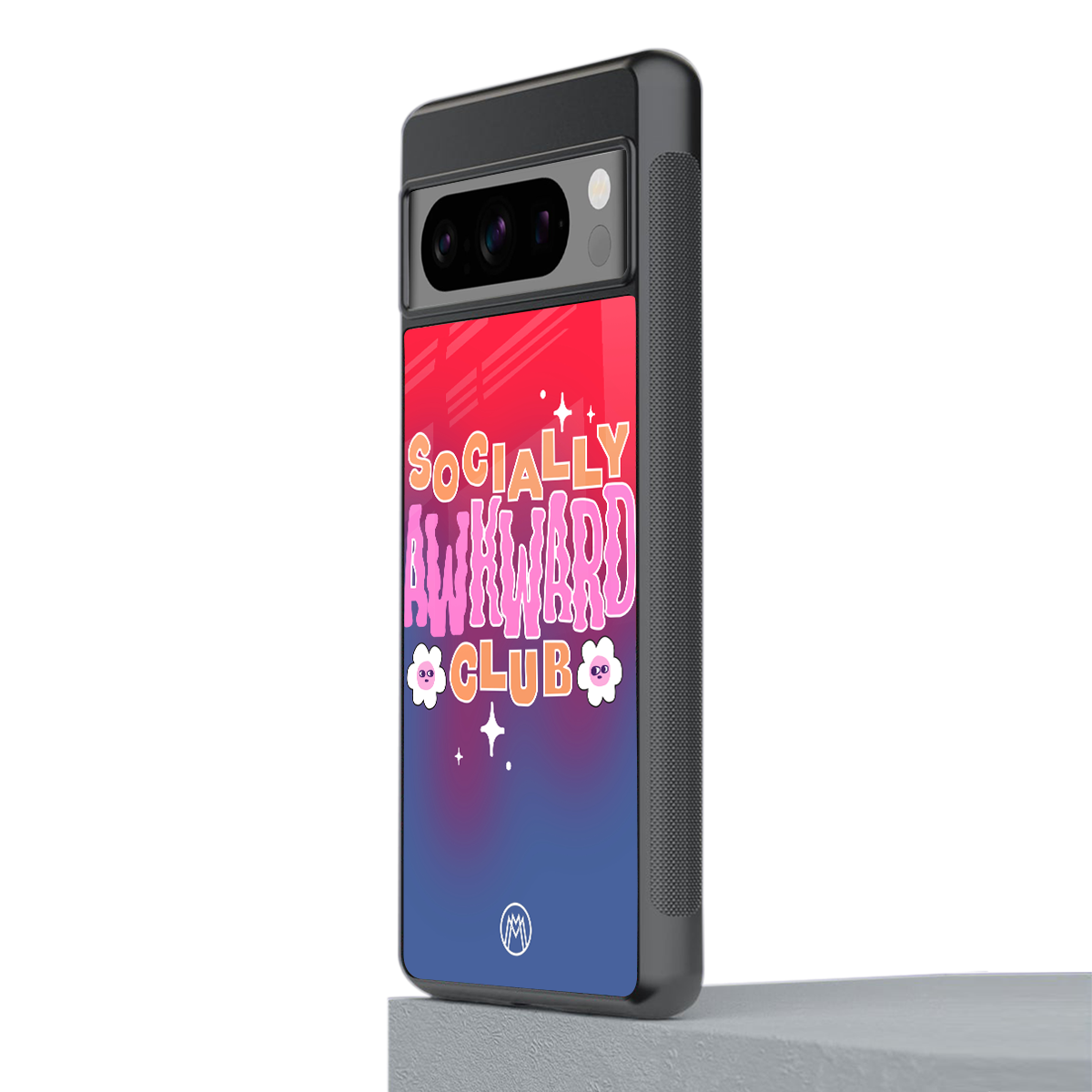 socially awkward club back phone cover | glass case for google pixel 8 pro