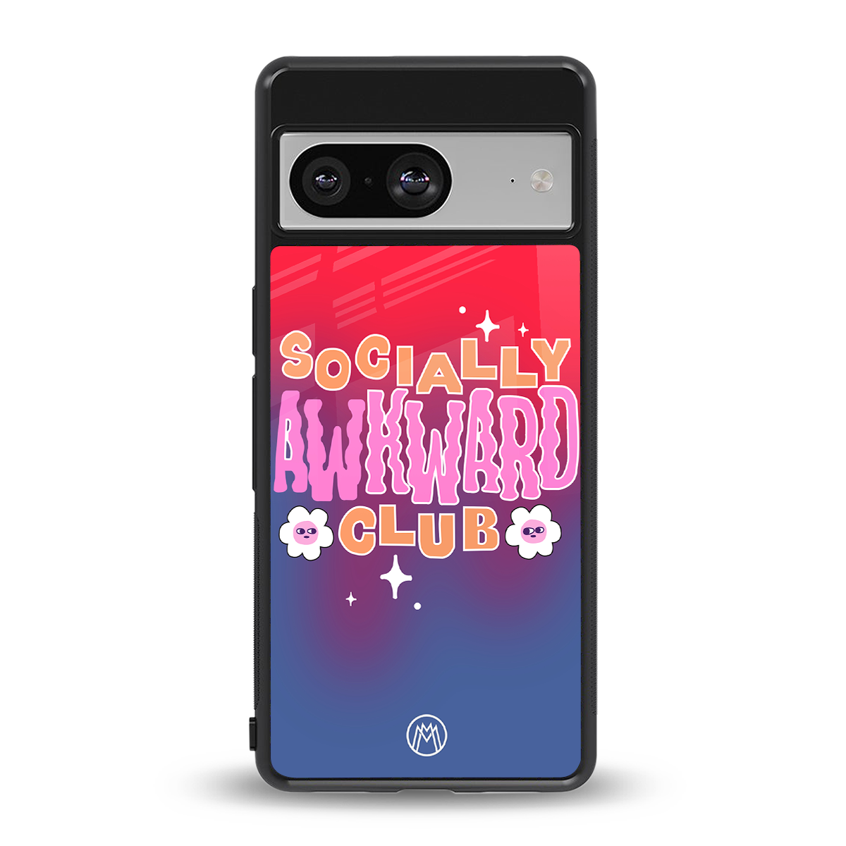 socially awkward club back phone cover | glass case for Google Pixel 8