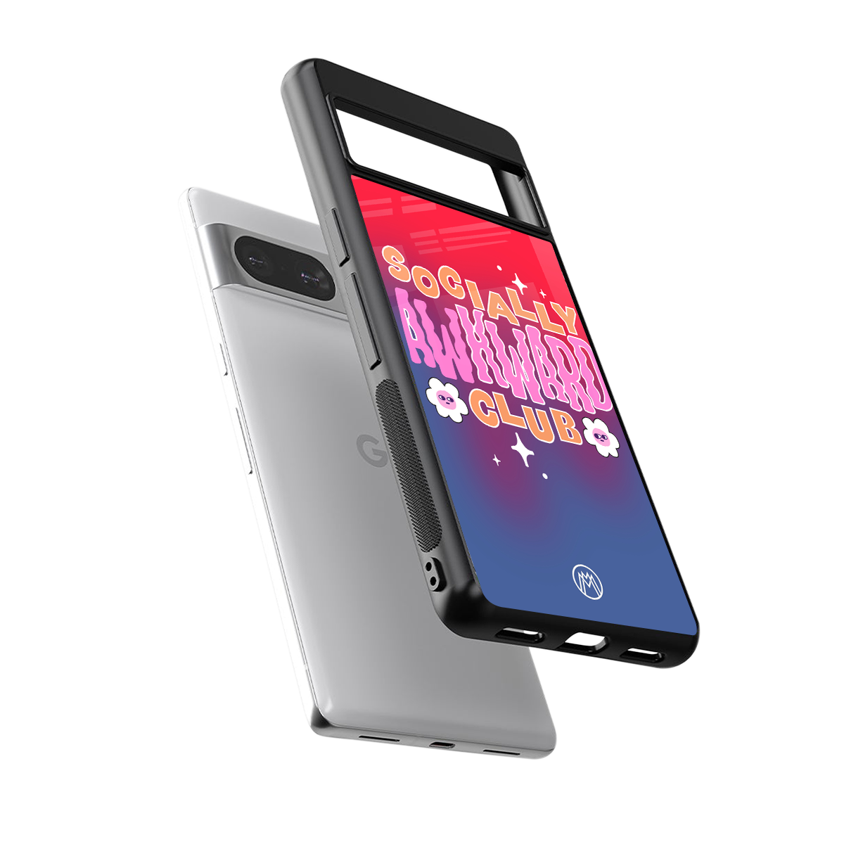 socially awkward club back phone cover | glass case for Google Pixel 8
