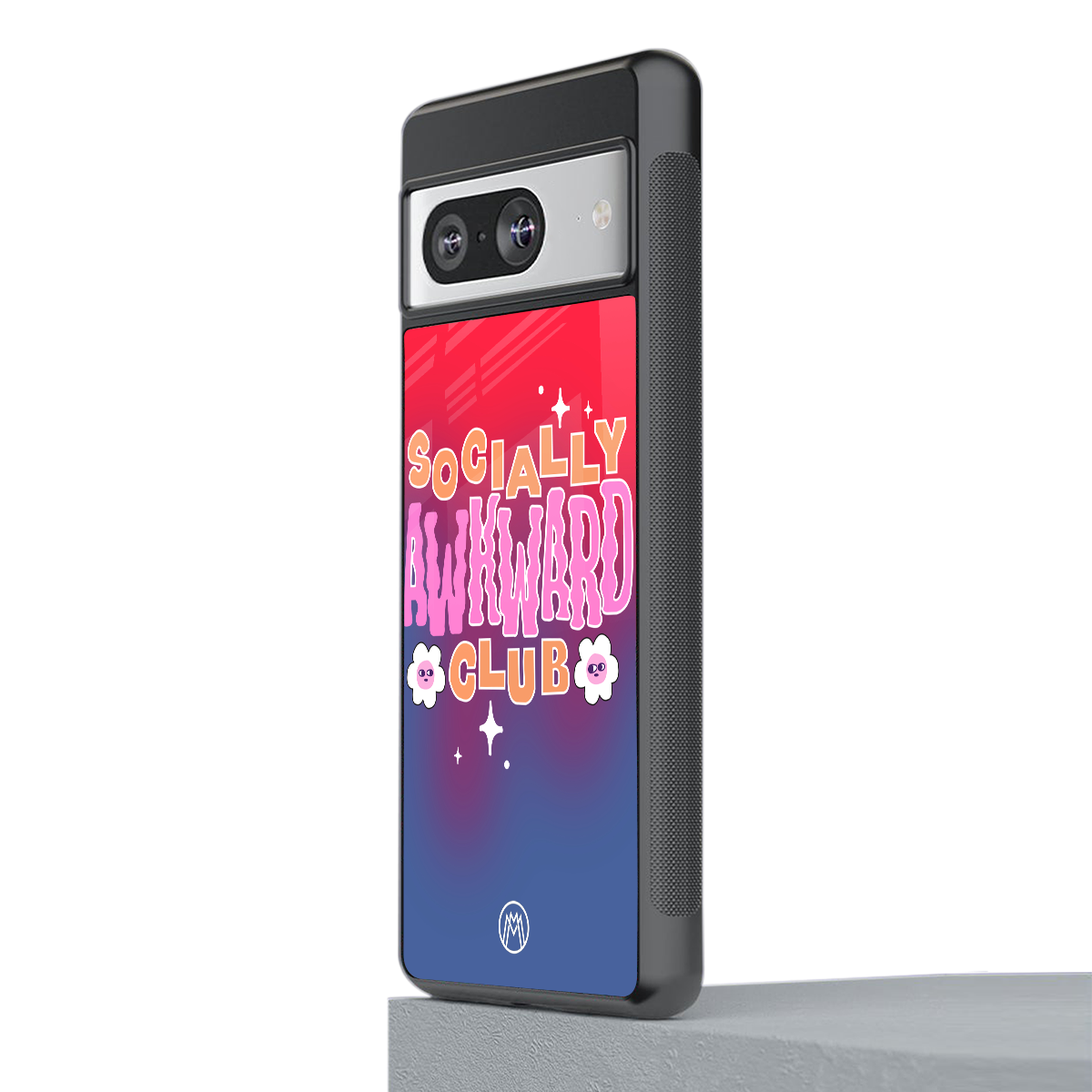 socially awkward club back phone cover | glass case for Google Pixel 8