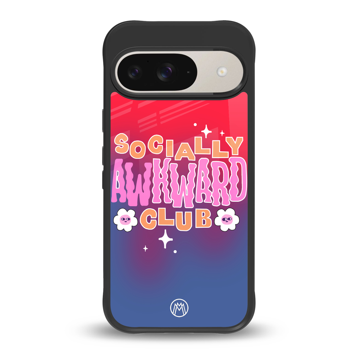 socially awkward club back phone cover | glass case for google pixel 9