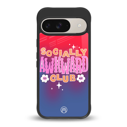 socially awkward club back phone cover | glass case for google pixel 9