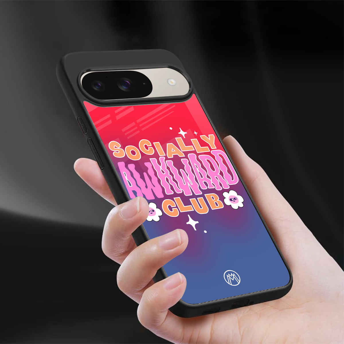 socially awkward club back phone cover | glass case for google pixel 9