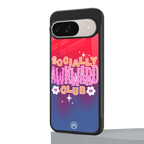 socially awkward club back phone cover | glass case for google pixel 9