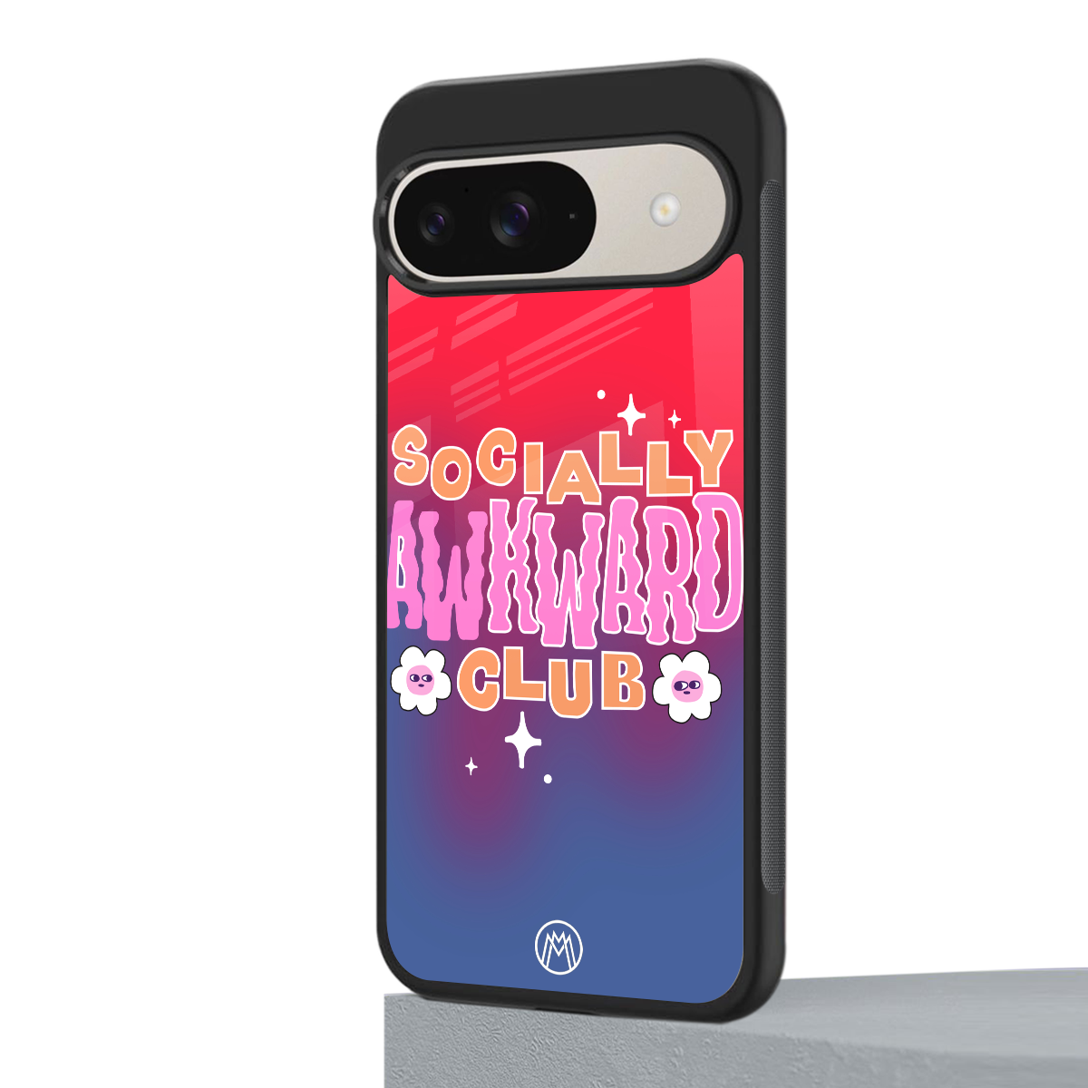 socially awkward club back phone cover | glass case for google pixel 9