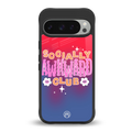 socially awkward club back phone cover | glass case for google pixel 9 pro