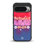 socially awkward club back phone cover | glass case for google pixel 9 pro