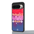 socially awkward club back phone cover | glass case for google pixel 9 pro