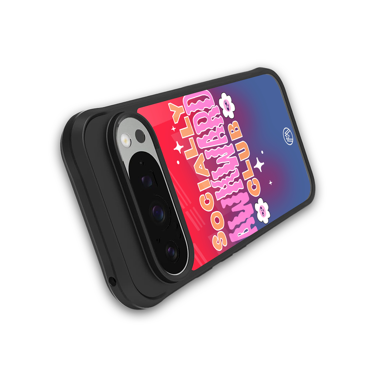 socially awkward club back phone cover | glass case for google pixel 9 pro xl