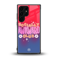 socially awkward club back phone cover | glass case for samsung galaxy s23 ultra