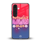 socially awkward club back phone cover | glass case for samsung galaxy s25