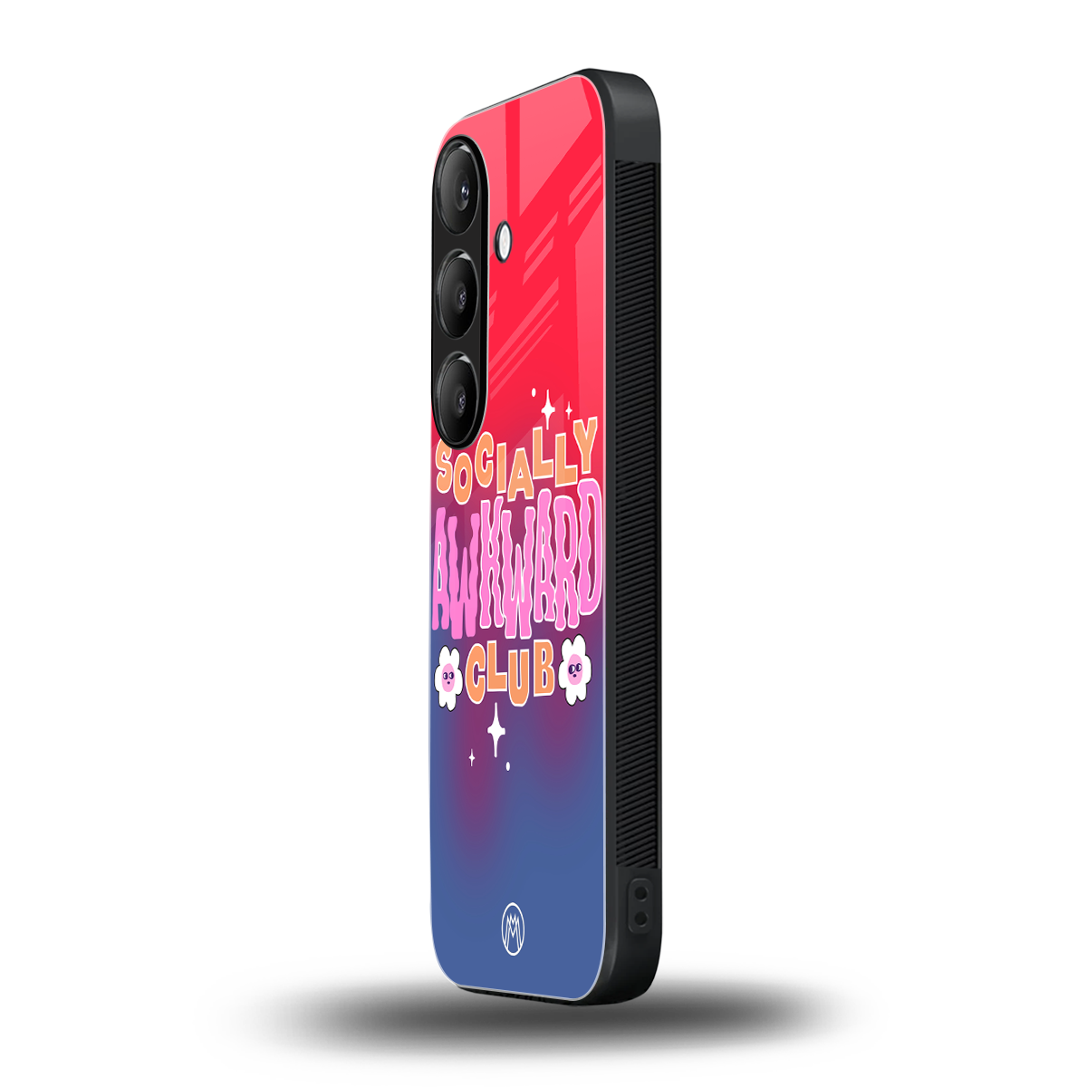 socially awkward club back phone cover | glass case for samsung galaxy s24 plus