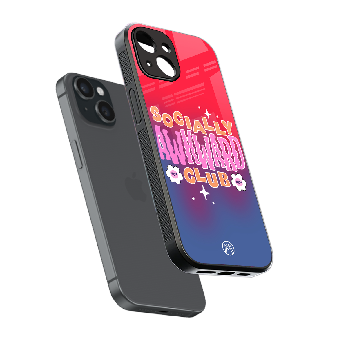 socially awkward club back phone cover | glass case for iphone 14