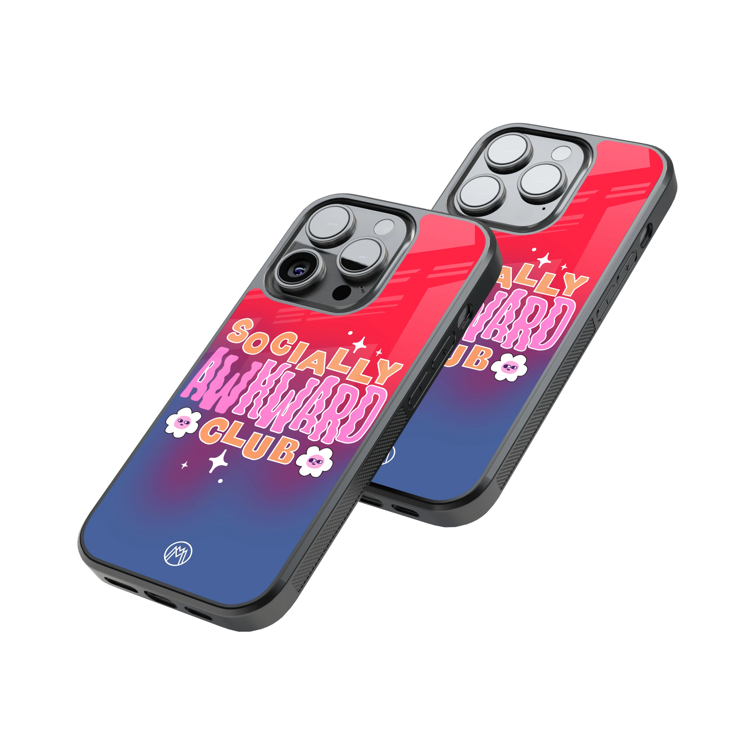 Protective Glass Back Phone Case Compatible with iPhone, Samsung, OnePlus, Pixel & More