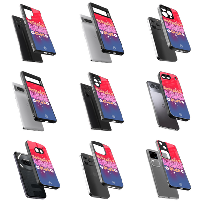 Durable Glass Back Mobile Case for iPhone, Samsung, OnePlus, Google Pixel, Redmi, Vivo, Oppo