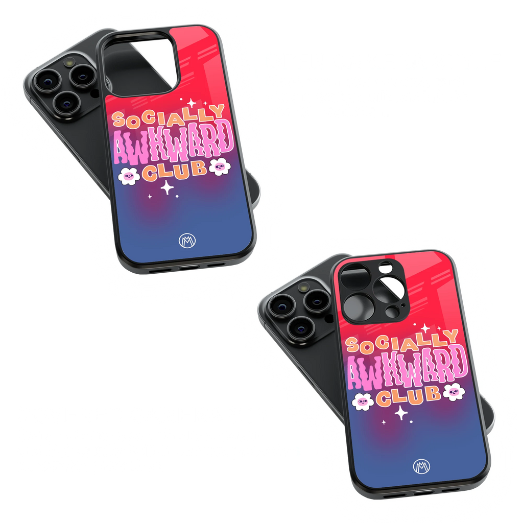 Trendy Glass Back Mobile Case for iPhone, Samsung, Redmi, OnePlus, Google Pixel, Motorola