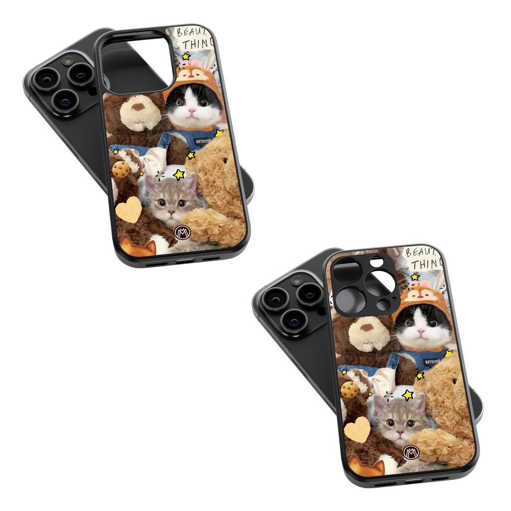 Trendy Glass Back Mobile Case for iPhone, Samsung, Redmi, OnePlus, Google Pixel, Motorola