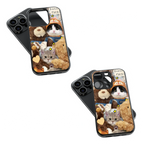 Trendy Glass Back Mobile Case for iPhone, Samsung, Redmi, OnePlus, Google Pixel, Motorola