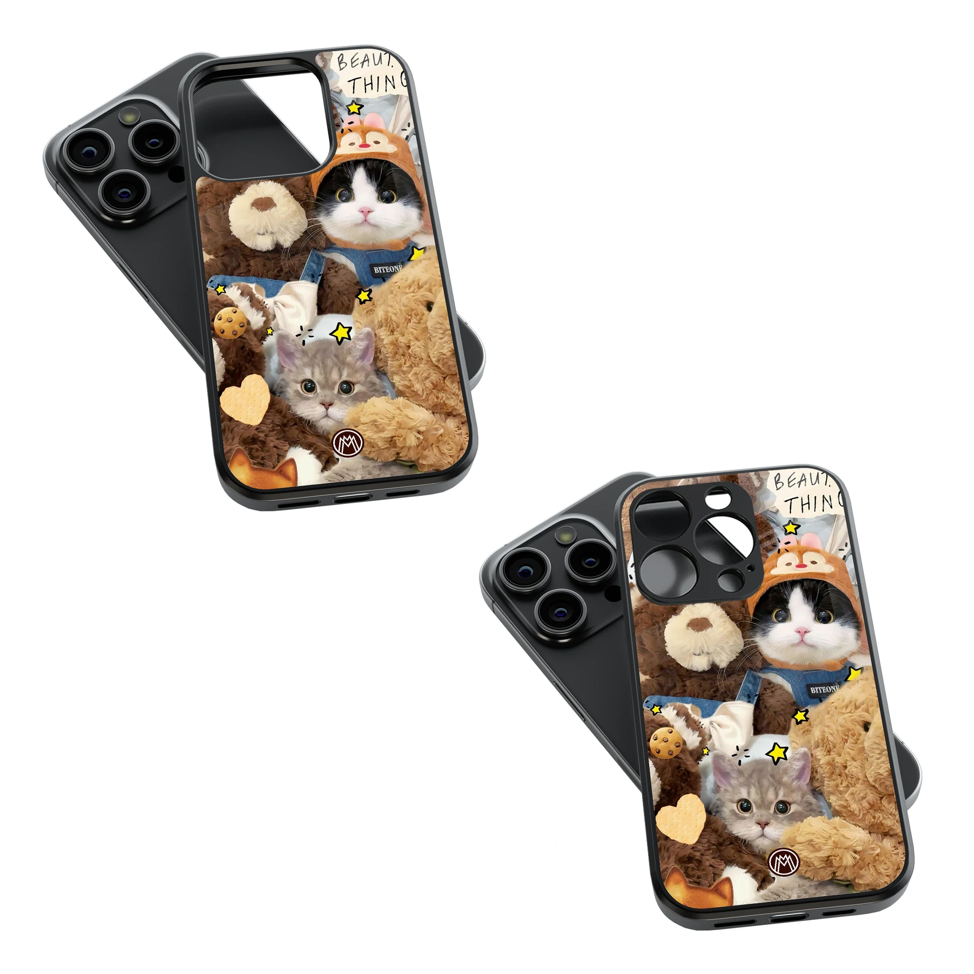 Trendy Glass Back Mobile Case for iPhone, Samsung, Redmi, OnePlus, Google Pixel, Motorola