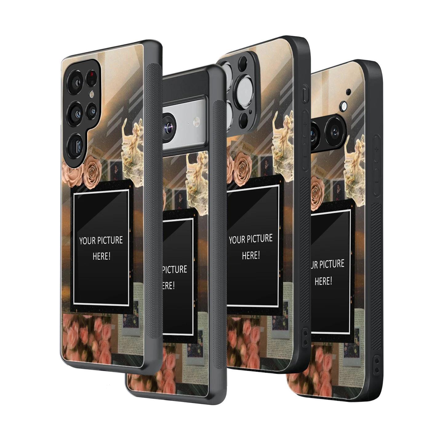 Polaroid Personalised Glass Phone Case