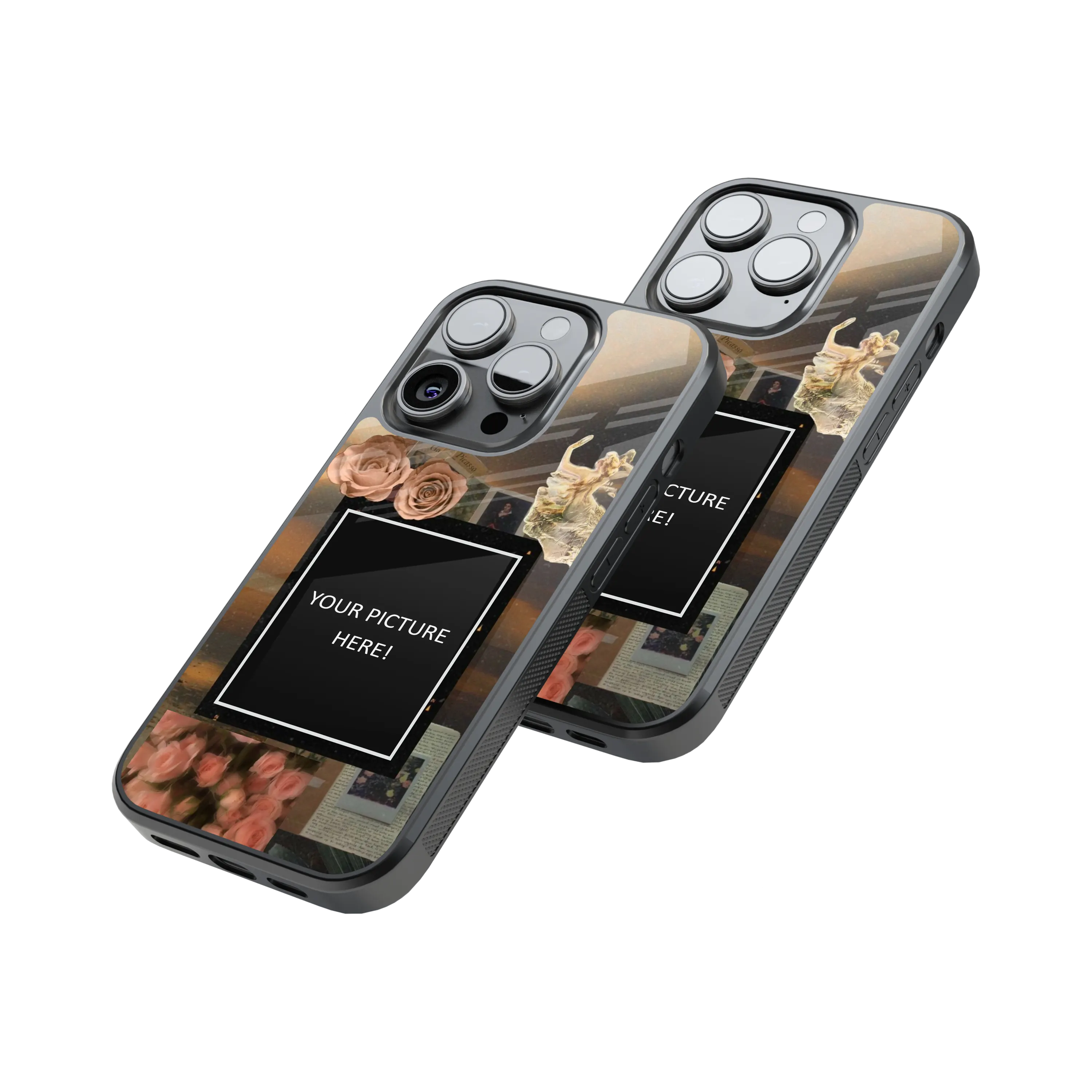 Polaroid Personalised Glass Phone Case