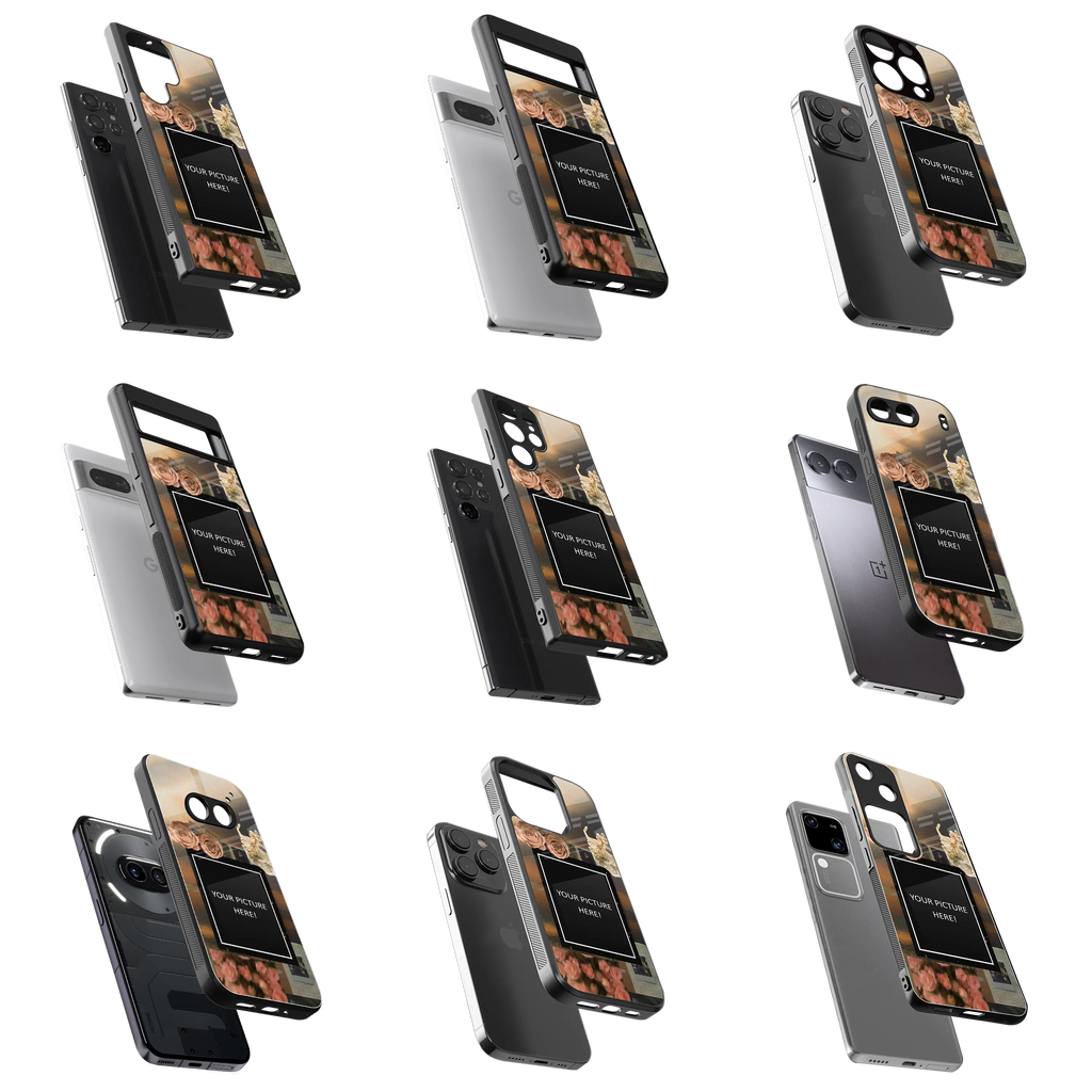 Polaroid Personalised Glass Phone Case